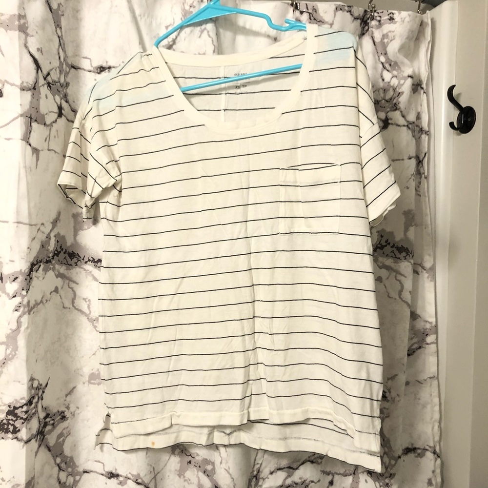 short sleeve striped tee